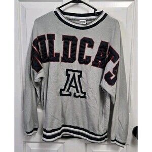 PINK VICTORIA'S SECRET COLLEGIATE COLLECTION NAVY Grey SWEATSHIRT WILDCATS S